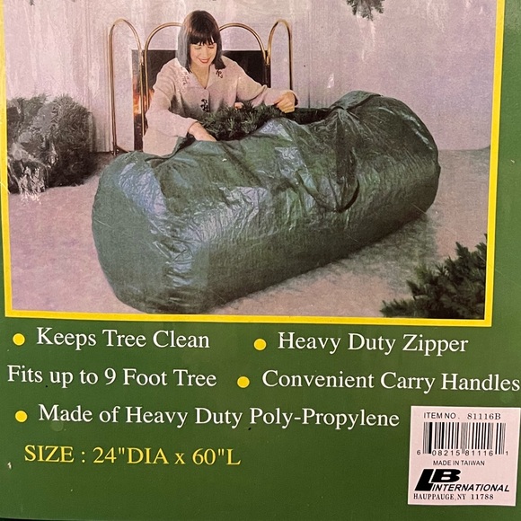 🆕 Green Christmas Tree Storage Bag with Handles - Fits up to 9ft. Tree - Picture 4 of 5